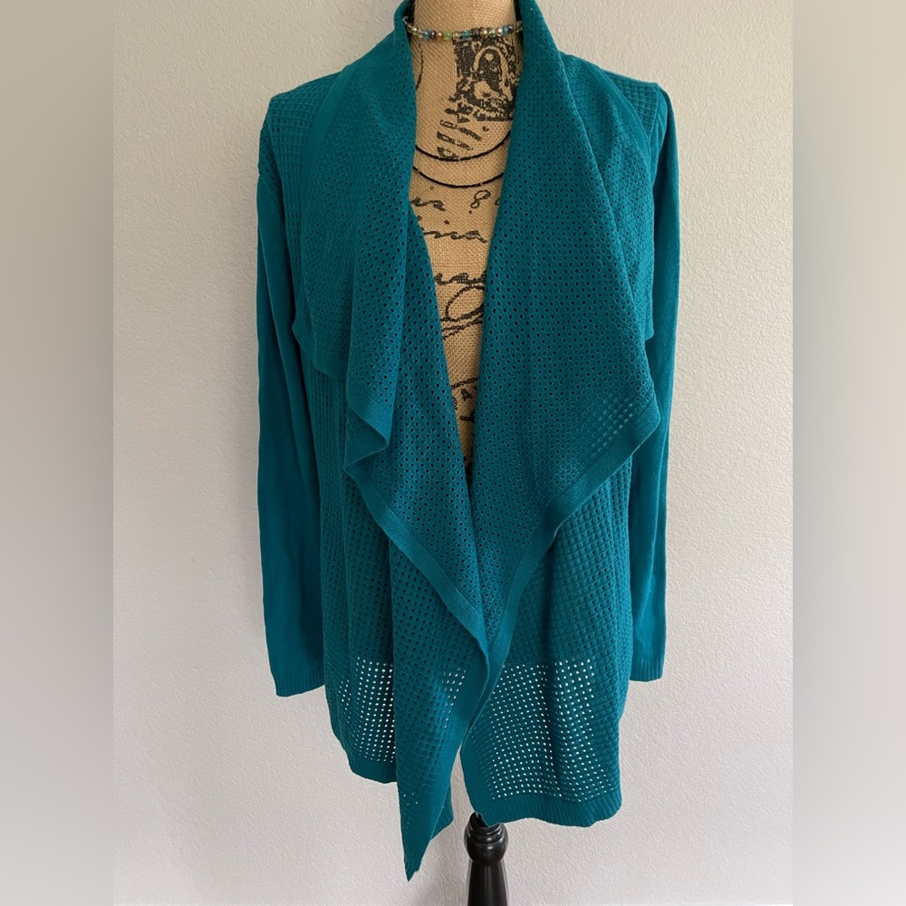 Draper’s & Damons XL Teal Cardigan